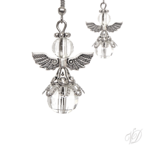 Náušnice - Andělíčci pro štěstí Q (0854)