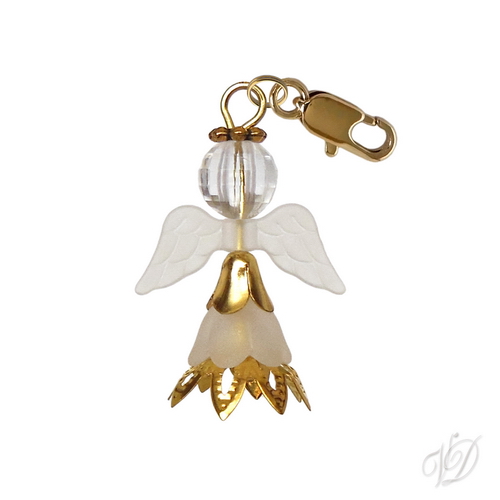 Přívěsek s karabinkou 0988 - Andělíček pro štěstí I