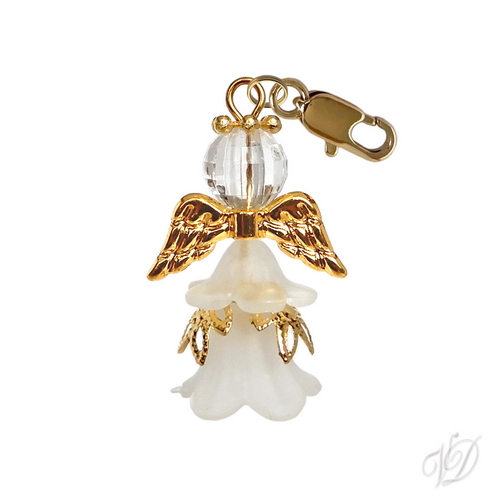 Andělíček přívěsek s karabinkou pro štěstí IV (1021)