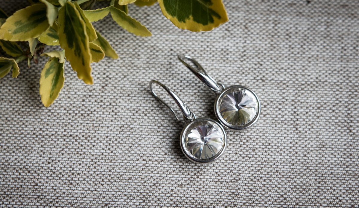 Náušnice se křištálovým kamenem