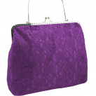 Dámská krajková kabelka fialová 0976A4
