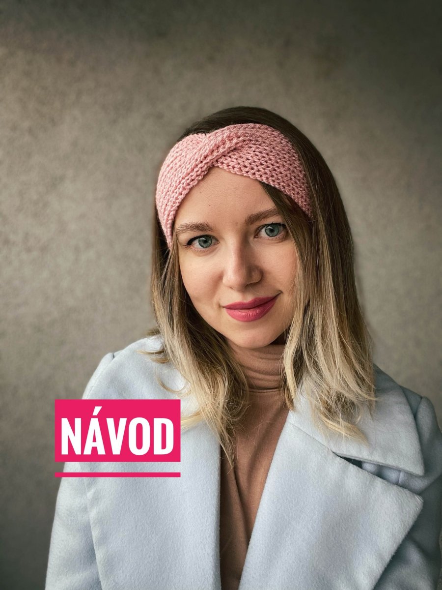 Video návod na háčkovanou překříženou čelenku pro začátečníky