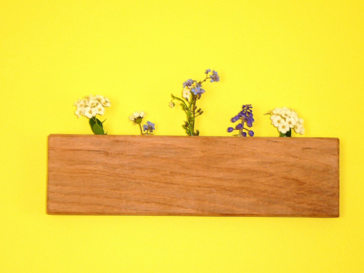 Zkumavková váza 11 - mahagon