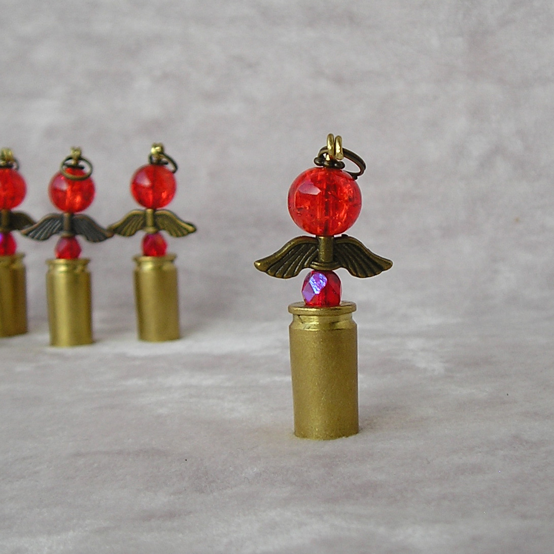 přívěsek anděl z nábojnice