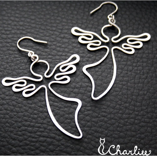 ANDĚLÉ - tepané - hypoalergenní náušnice - chirurgická ocel