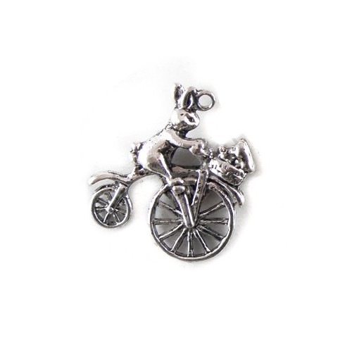 Přívěšek zajíček na kole