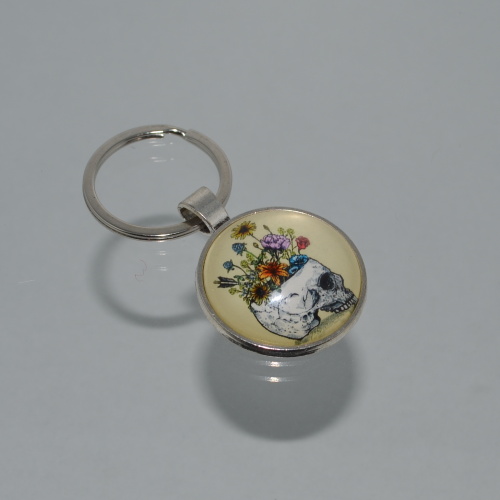 Přívěsek na klíče - lebka (3975)