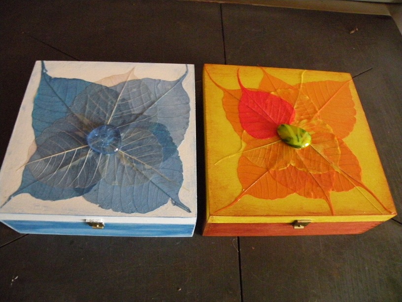 Krabička barevný podzim