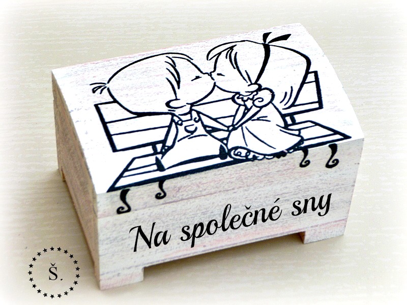 svatební truhlička - pokladnička na pevné uzavření