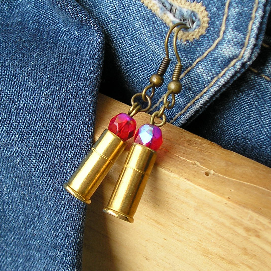 náušničky mini červené