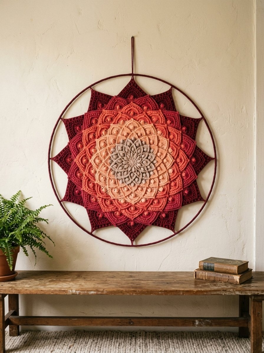 Mandala Lotosový květ - 3D - průměr 45 cm