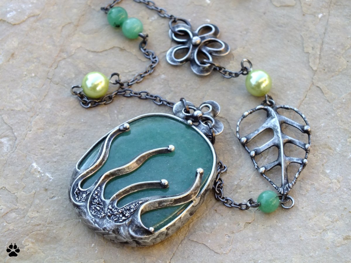 Travička - dlouhý náhrdelník s avanturínem