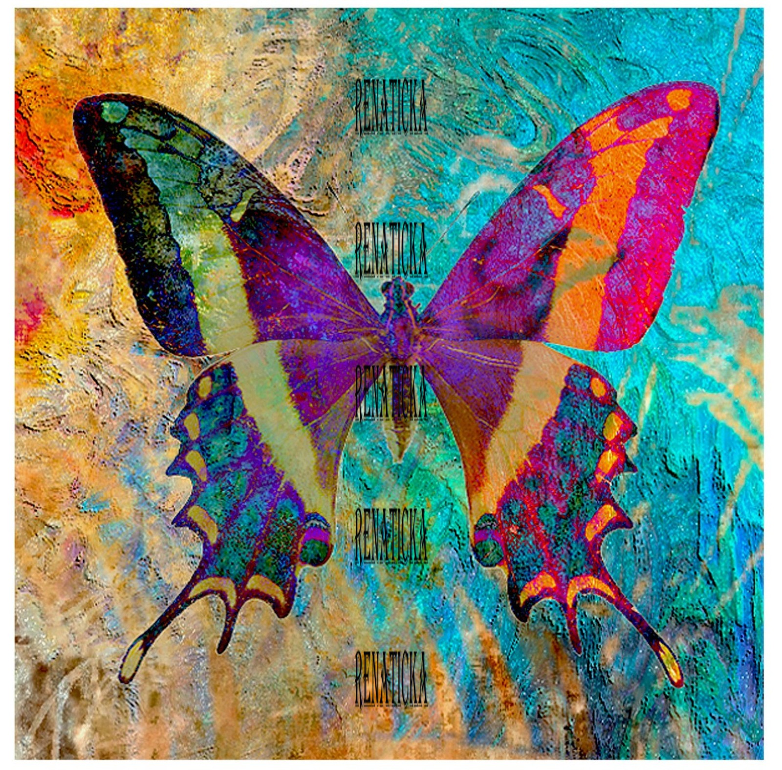 Bavlněná látka - panel  A4d