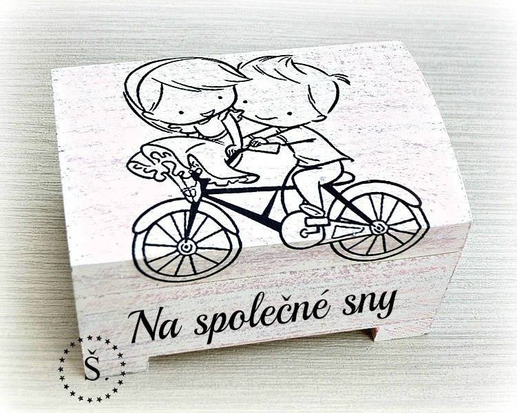 svatební truhlička - pokladnička na pevné uzavření