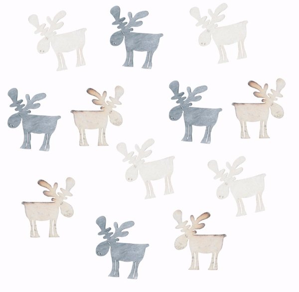 dřevěný sobíček - mix barev - cena za 12 kusů