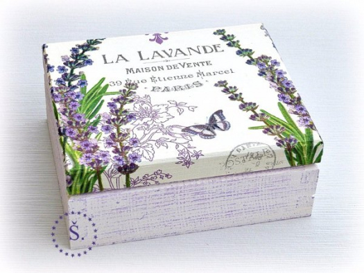 krabička - truhlička - šperkovnice - la lavande