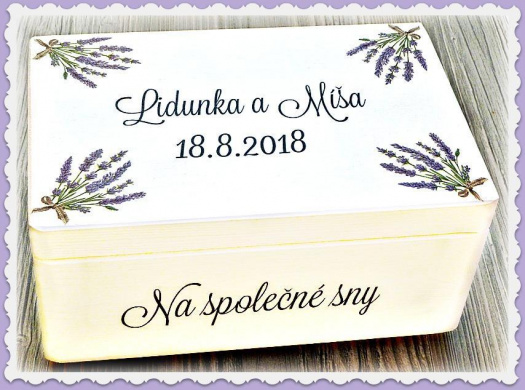 truhla na přáníčka , fotky a jiné potřebné věcičky