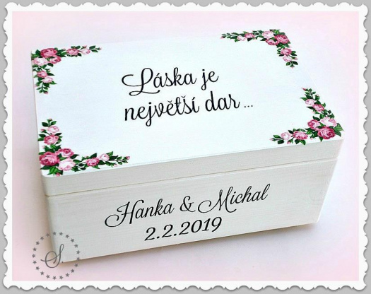 truhla na přáníčka , fotky a jiné potřebné věcičky