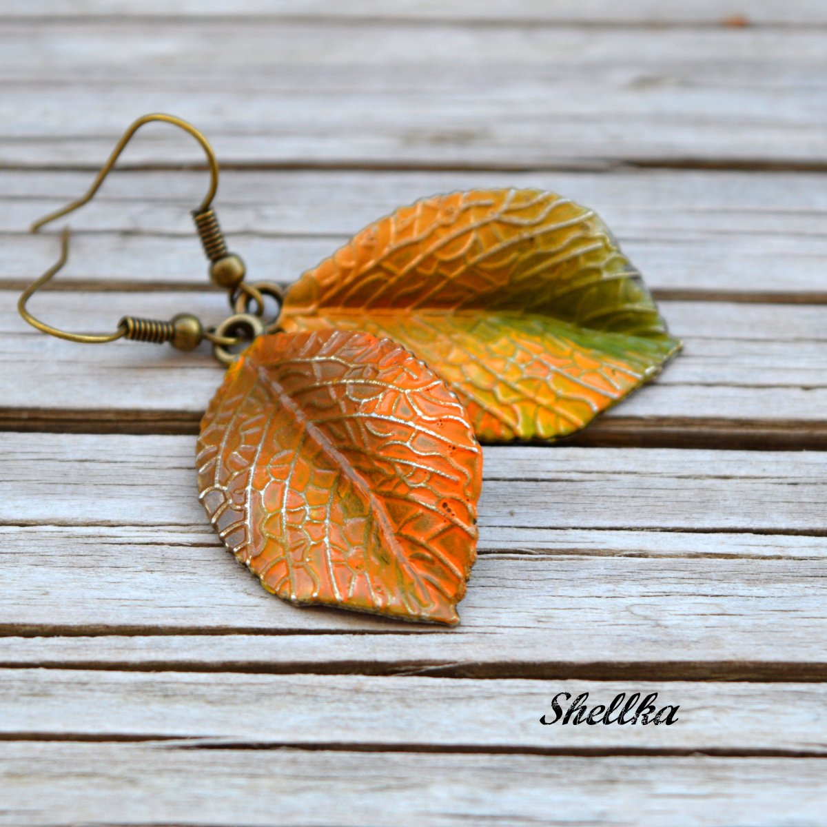 Náušnice ,,AUTUMN LEAVES,, IV.