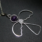 Anděl - Ametyst, Křišťál - chirurgická ocel