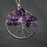 Amulet AMETYSTOVÝ STROM ŽIVOTA - chirurgická ocel