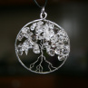 Amulet KŘIŠŤÁLOVÝ STROM ŽIVOTA - chirurgická ocel