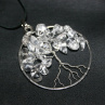 Amulet KŘIŠŤÁLOVÝ STROM ŽIVOTA - chirurgická ocel