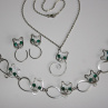 Kočička - souprava - Swarovski - chirurgická ocel