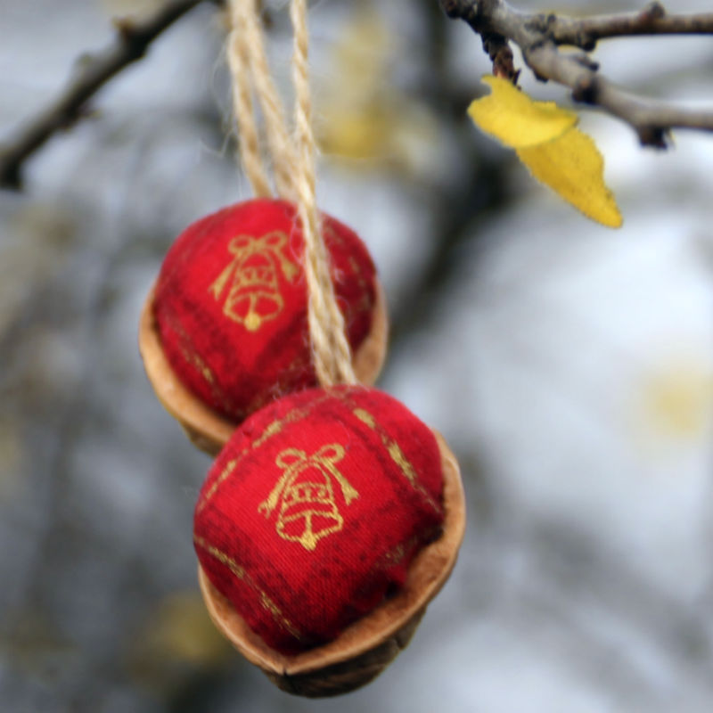 Retro Vánoční ozdoby - oříšek