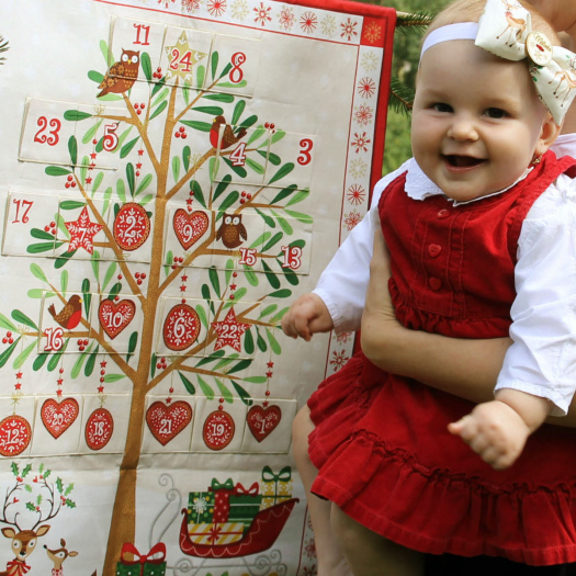 Adventní kalendář s poutky - vánoční strom