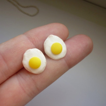 Fimo vajíčka - náušnice