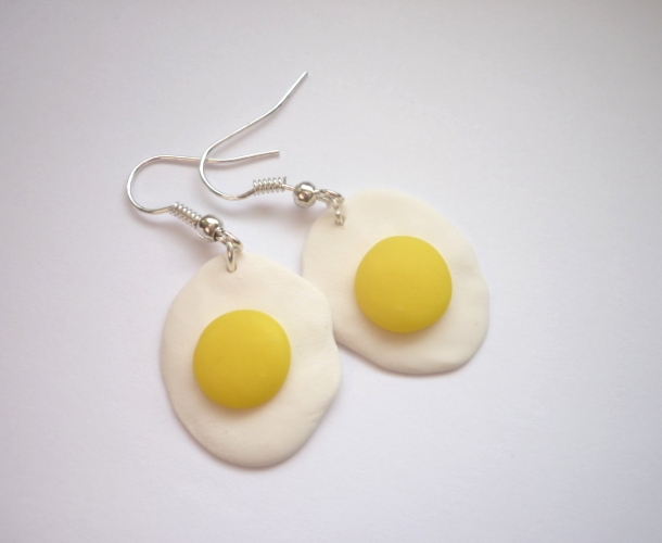 Fimo vajíčka - náušnice