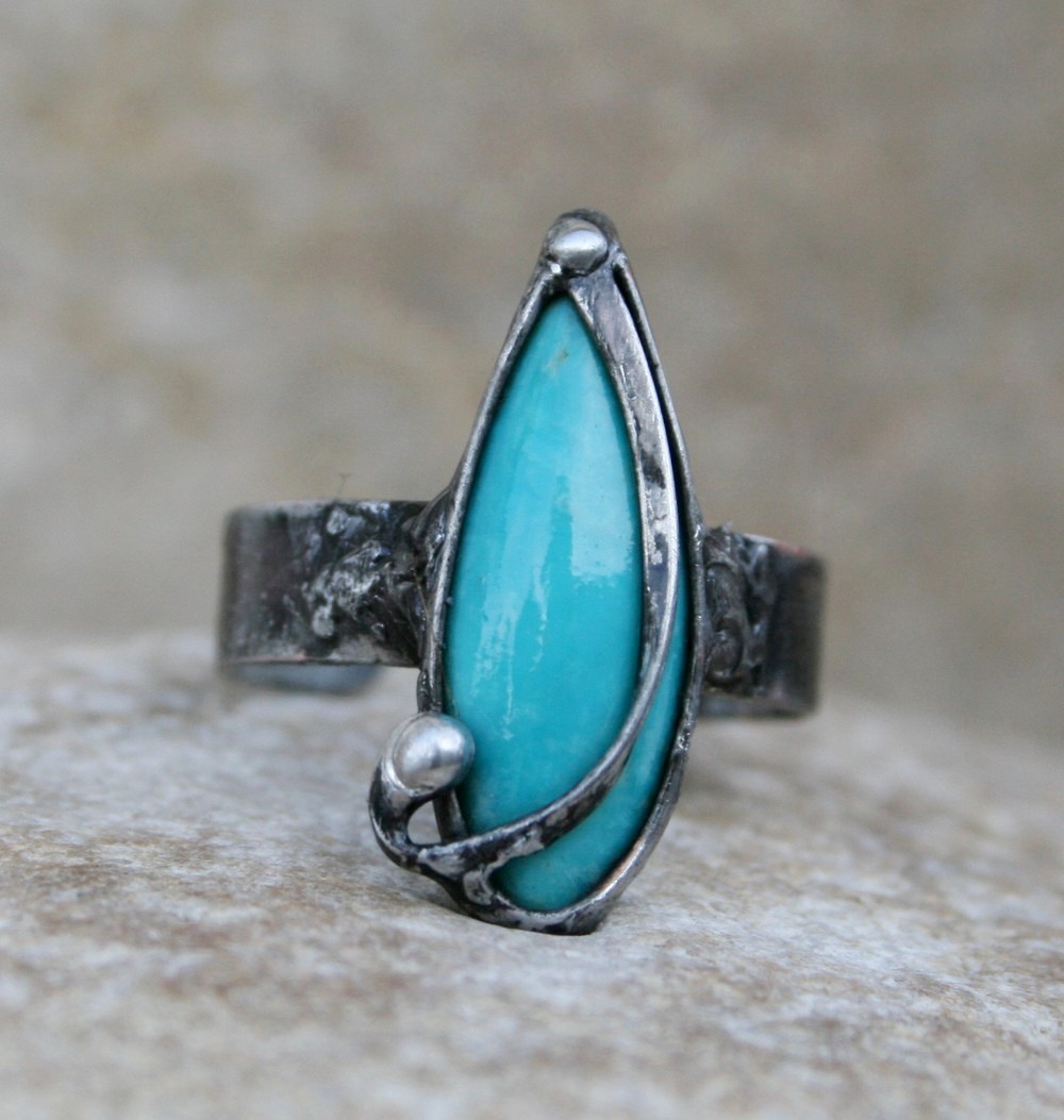 Tyrkys pravý-prsten