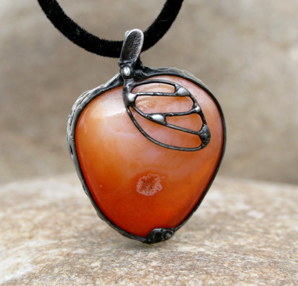 Karneol přívěsek/náhrdelník