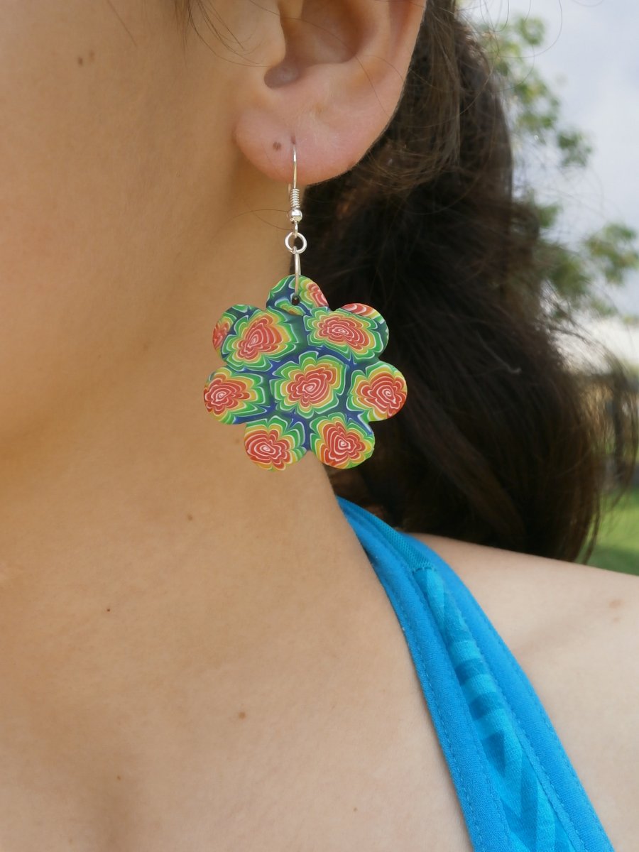 Náušnice duhovky k dobré náladě:)