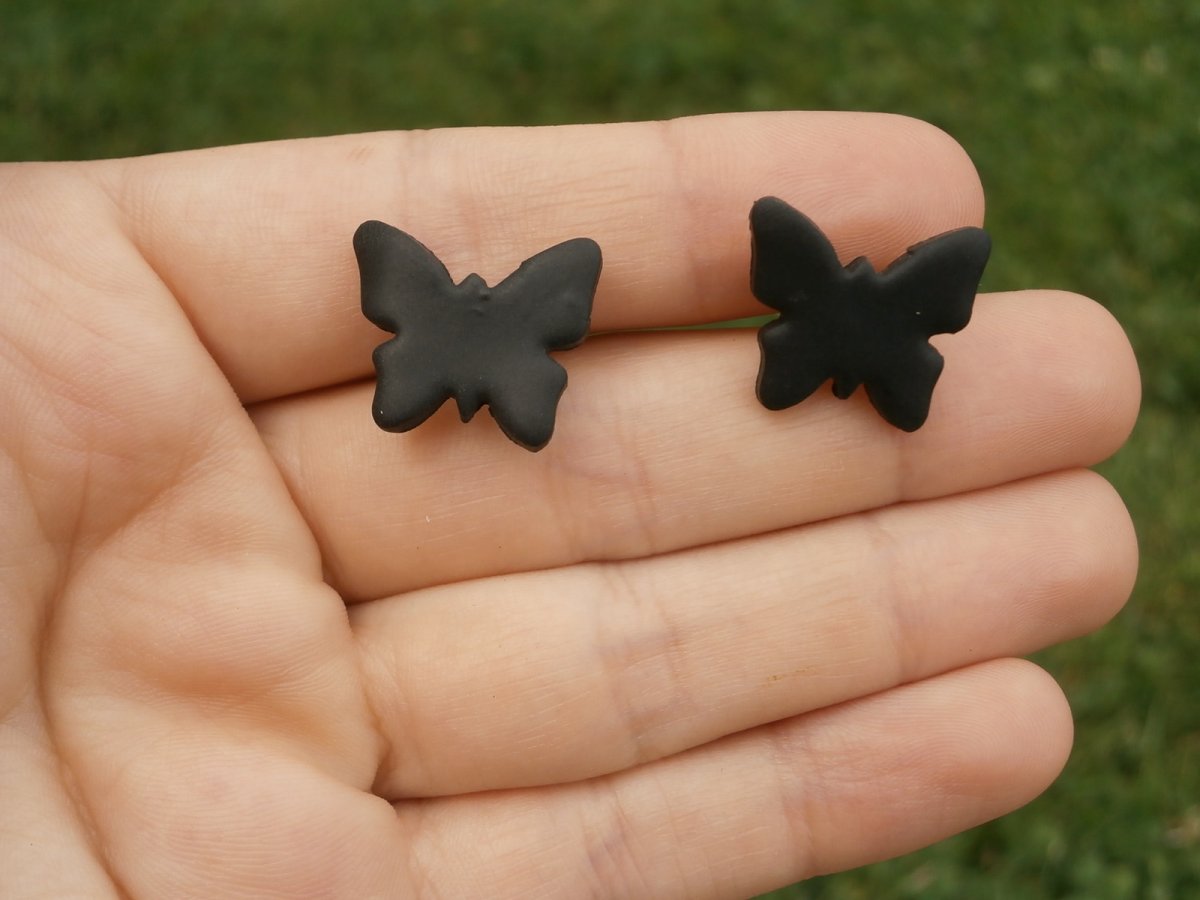 Náušnice motýlci bodovky