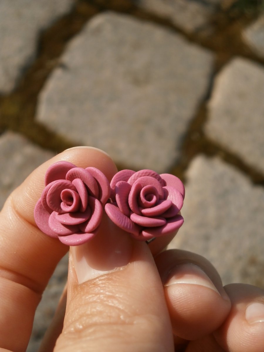 Náušnice růžičky - vhodné i pro alergiky