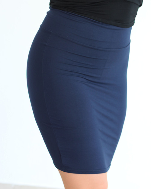 Pouzdrová sukně - modrá