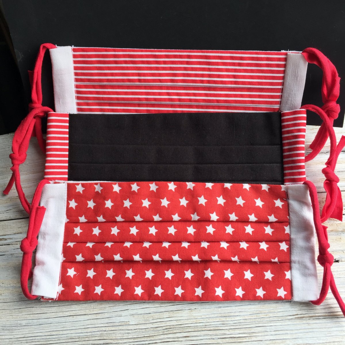 Výhodná sada - tři roušky skládané