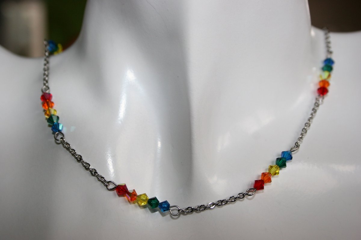 Čakrový náhrdelník 2 - Swarovski - hypoalergenní