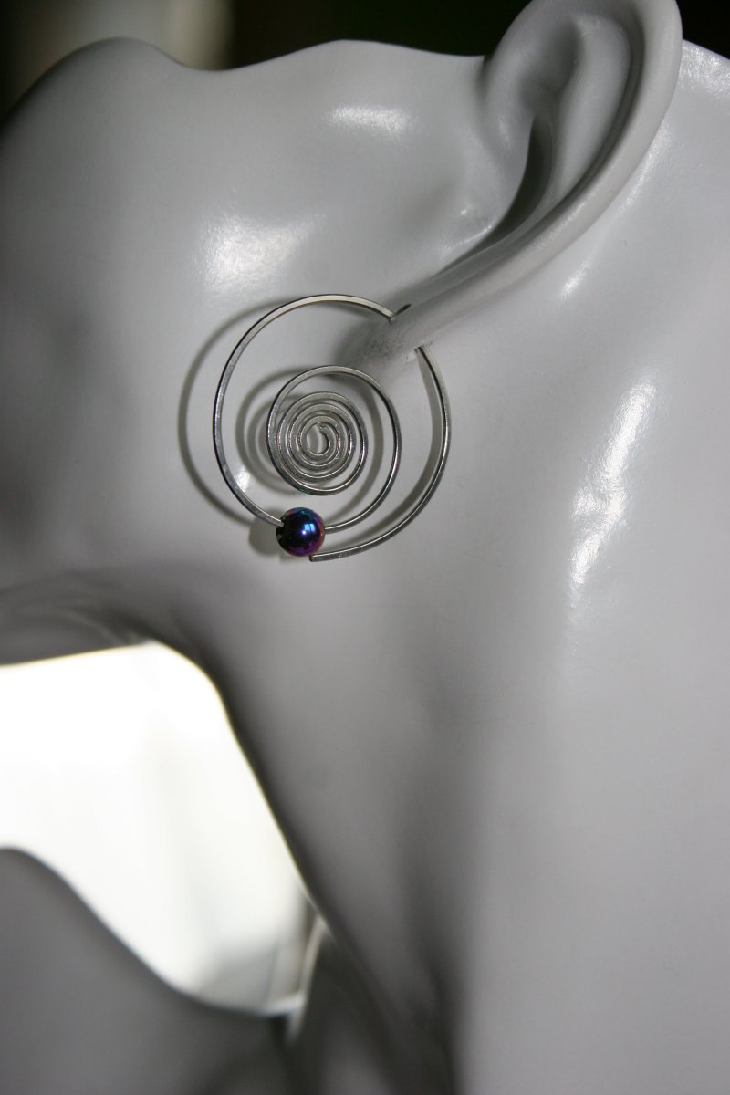 Provlékací - náušnice - spirály - kruhy - hypoalergenní