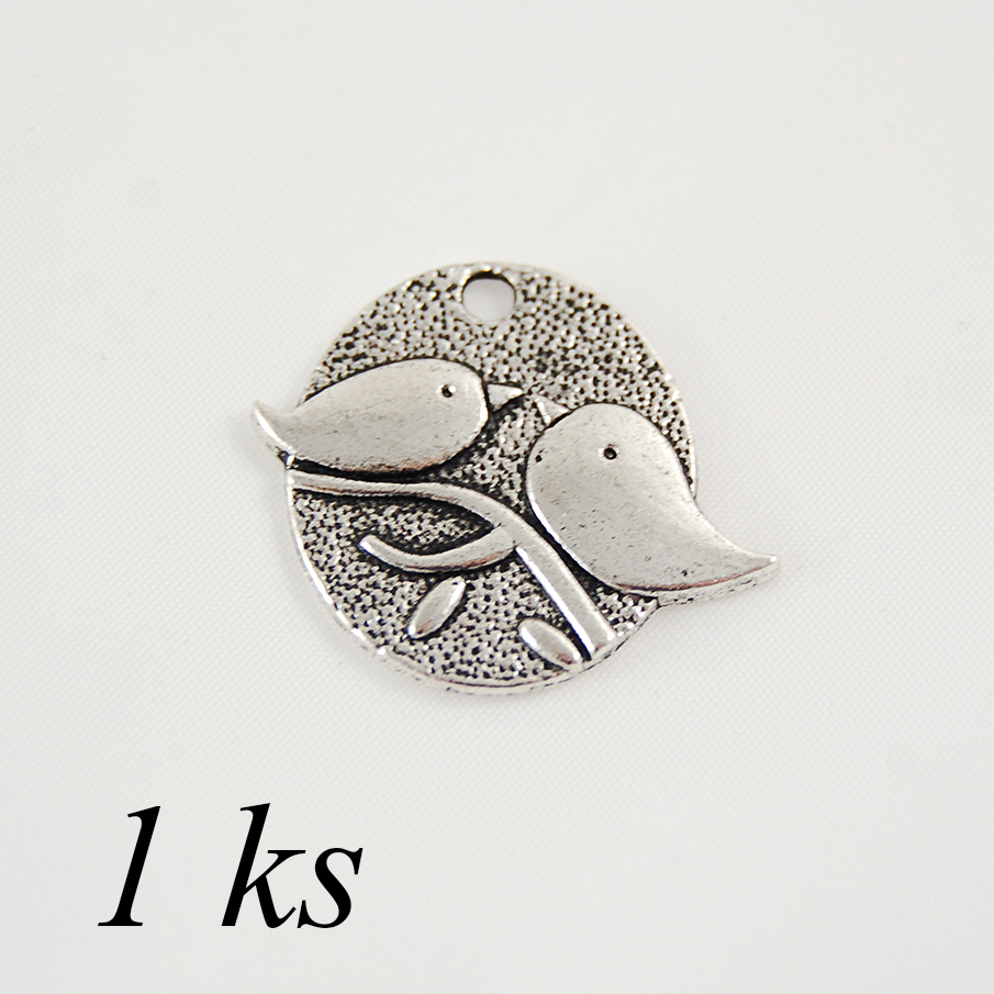 Ptáčci, stříbrná barva (02 0231)