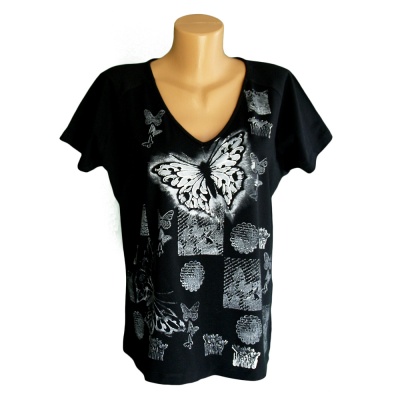 Tričko fuchsiovo- fialové na přání pro Jášu I 