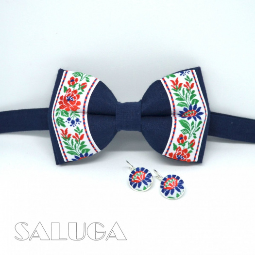Folklórny motýlek a náušnice 
