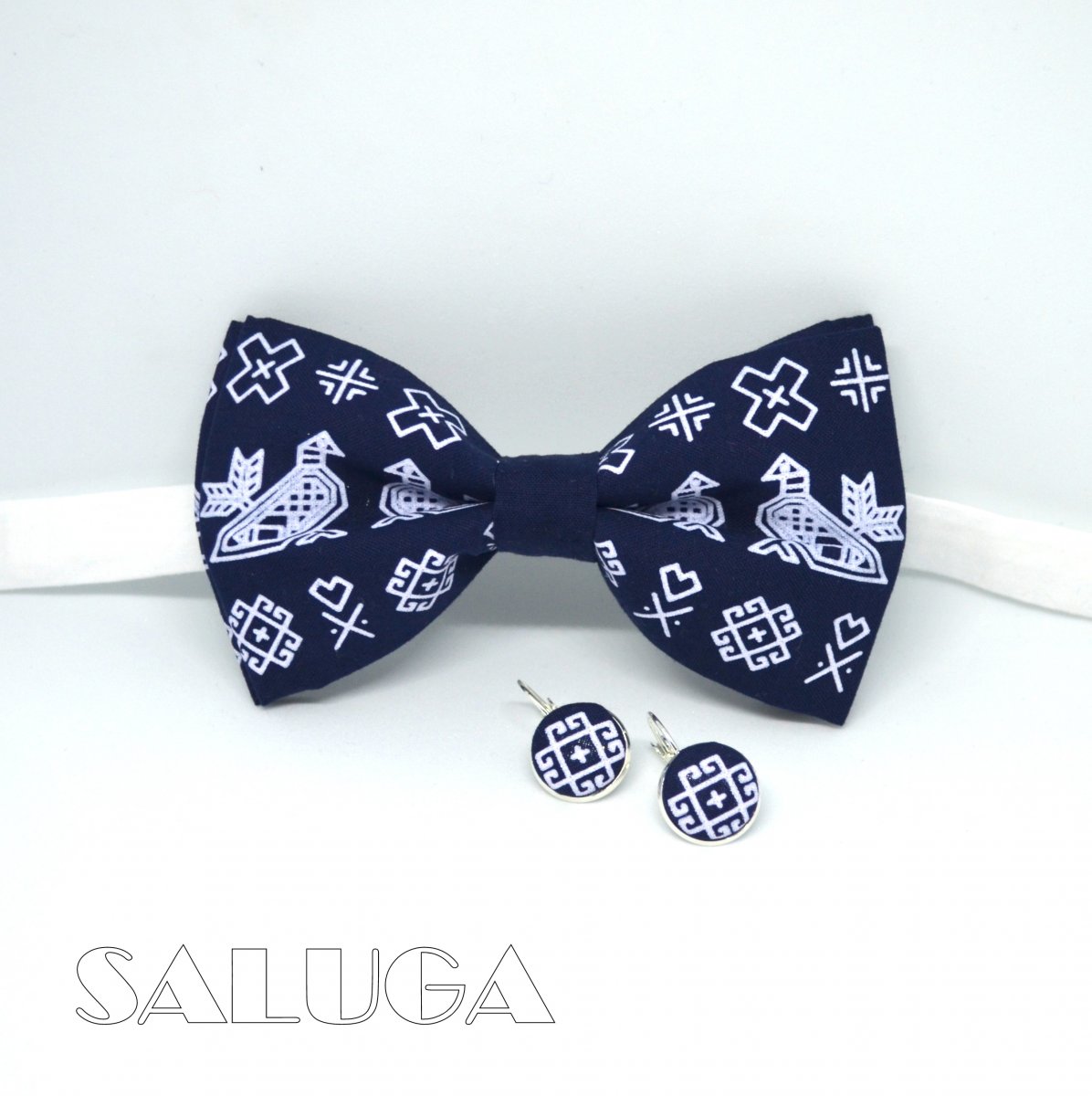 Folklórny motýlek a náušnice 