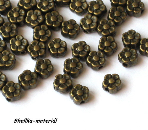 1387.Distanční korálky-Kytička/ 5mm /50 kusů