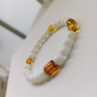 Náramek chalcedon a sklo
