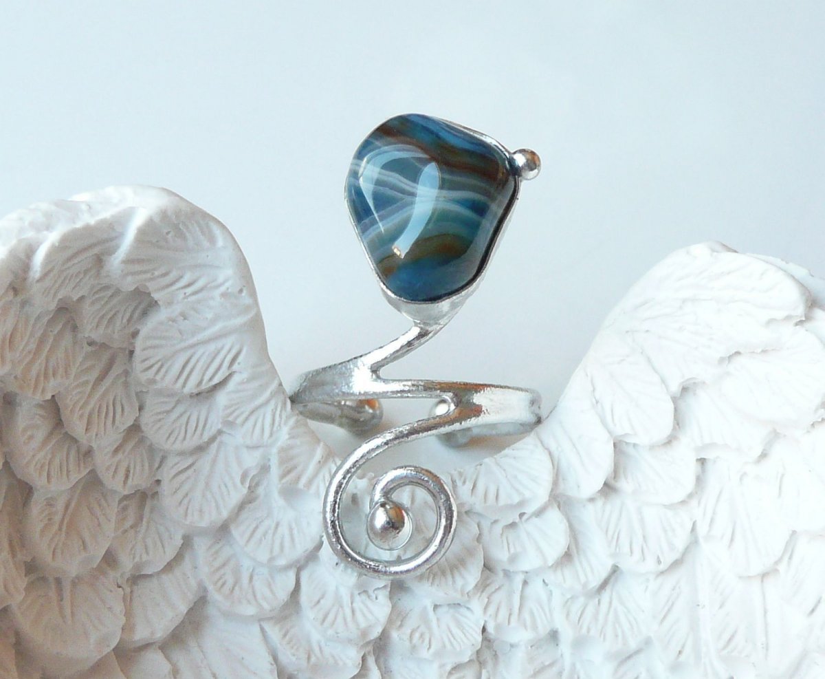 Jsi modrá jako hladina .. ( achát )