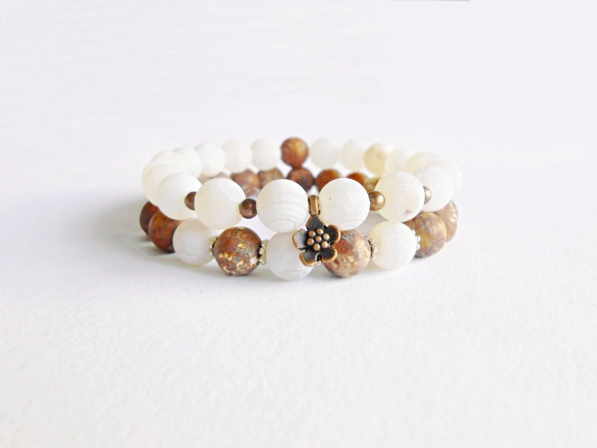 Náramek z achátů. 