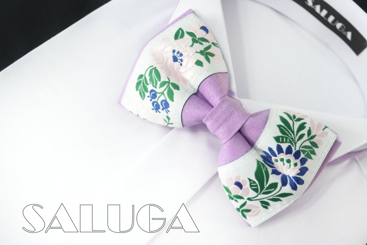 pánský motýlek folk fialový folklórny